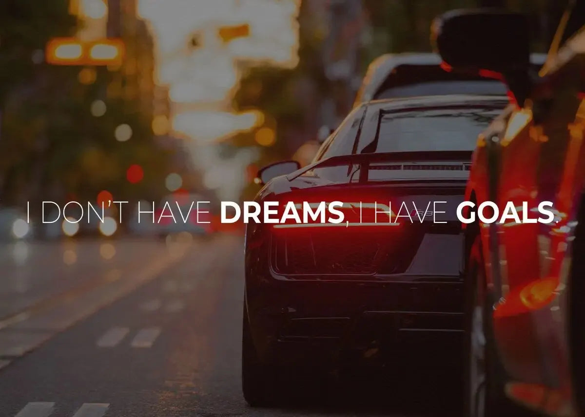 Luxury Cars Motivational Quotes Living Room & Bedroom Posters