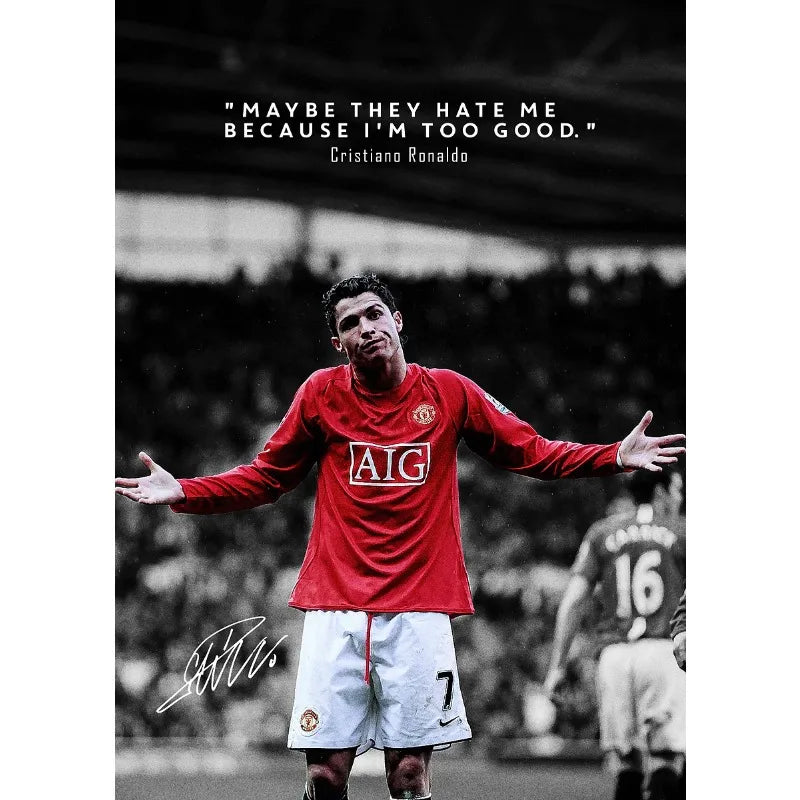 Ronaldo, Neymar, Bruno Fernandes, Kobbie Mainoo & More Living Room & Bedroom Posters