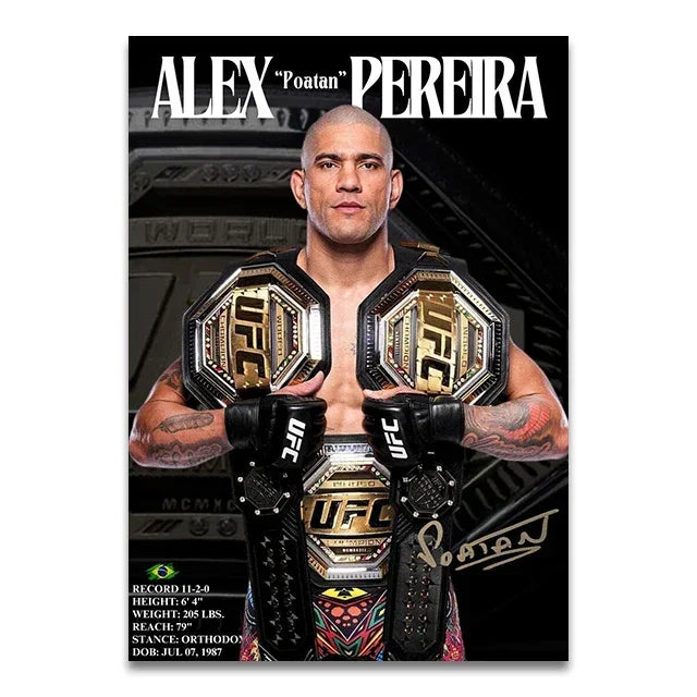 UFC Fighters Living Room & Bedroom Posters