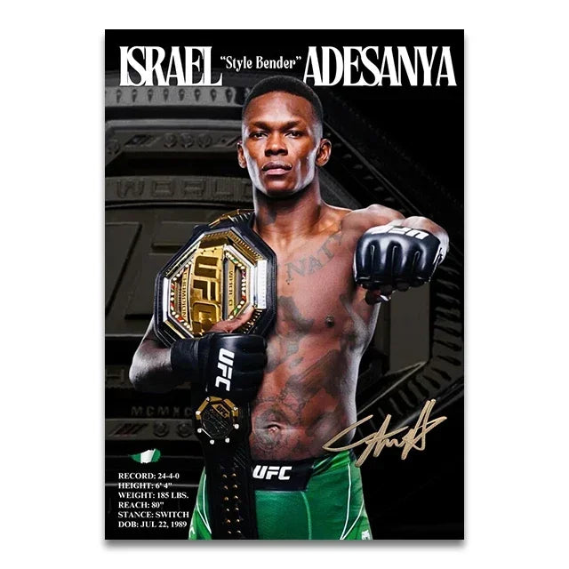 UFC Fighters Living Room & Bedroom Posters