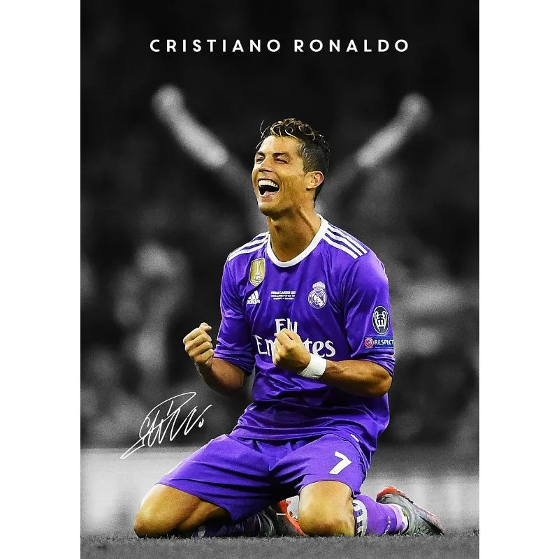 Ronaldo, Neymar, Bruno Fernandes, Kobbie Mainoo & More Living Room & Bedroom Posters