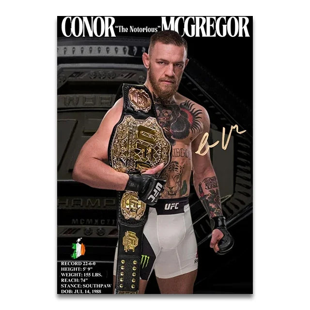 UFC Fighters Living Room & Bedroom Posters