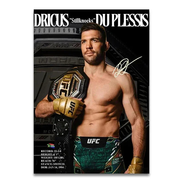 UFC Fighters Living Room & Bedroom Posters