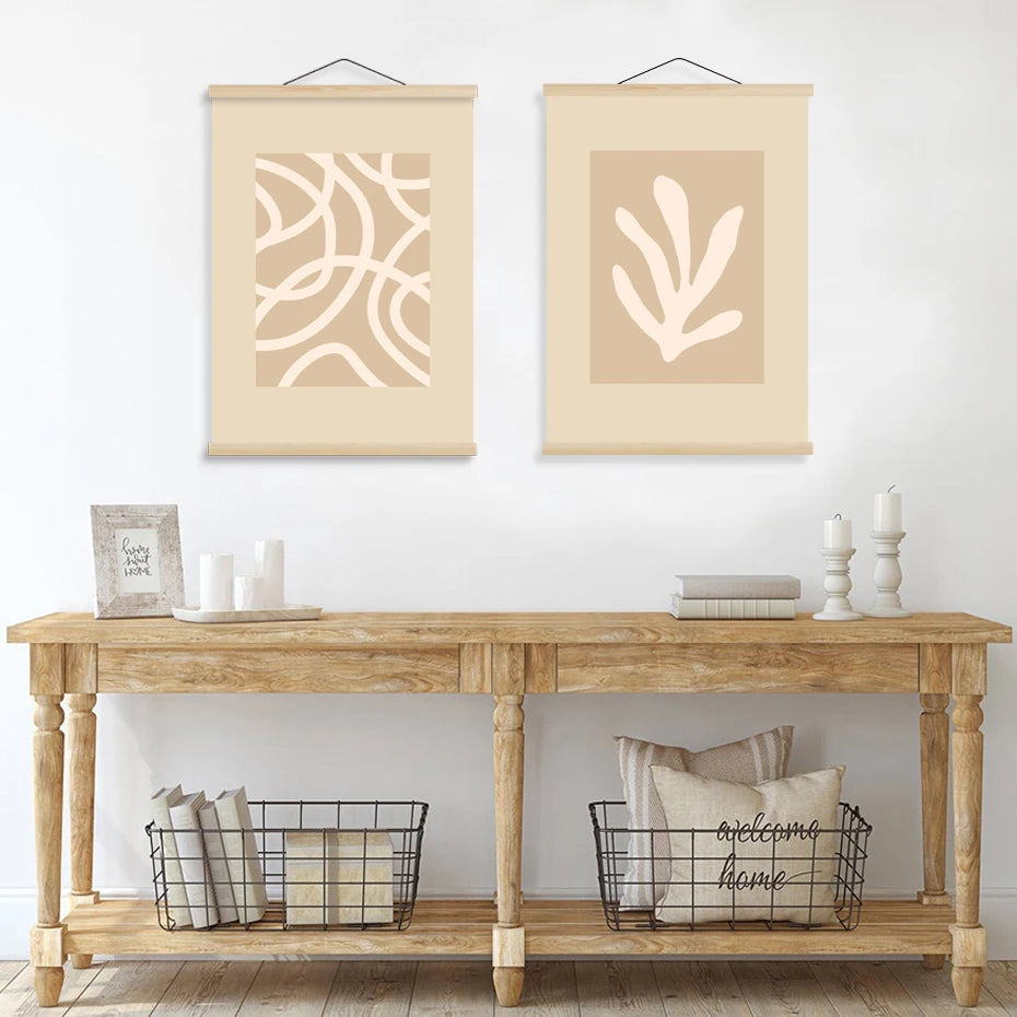 Magnetic Wooden Poster Hanger Frames 5 Colors