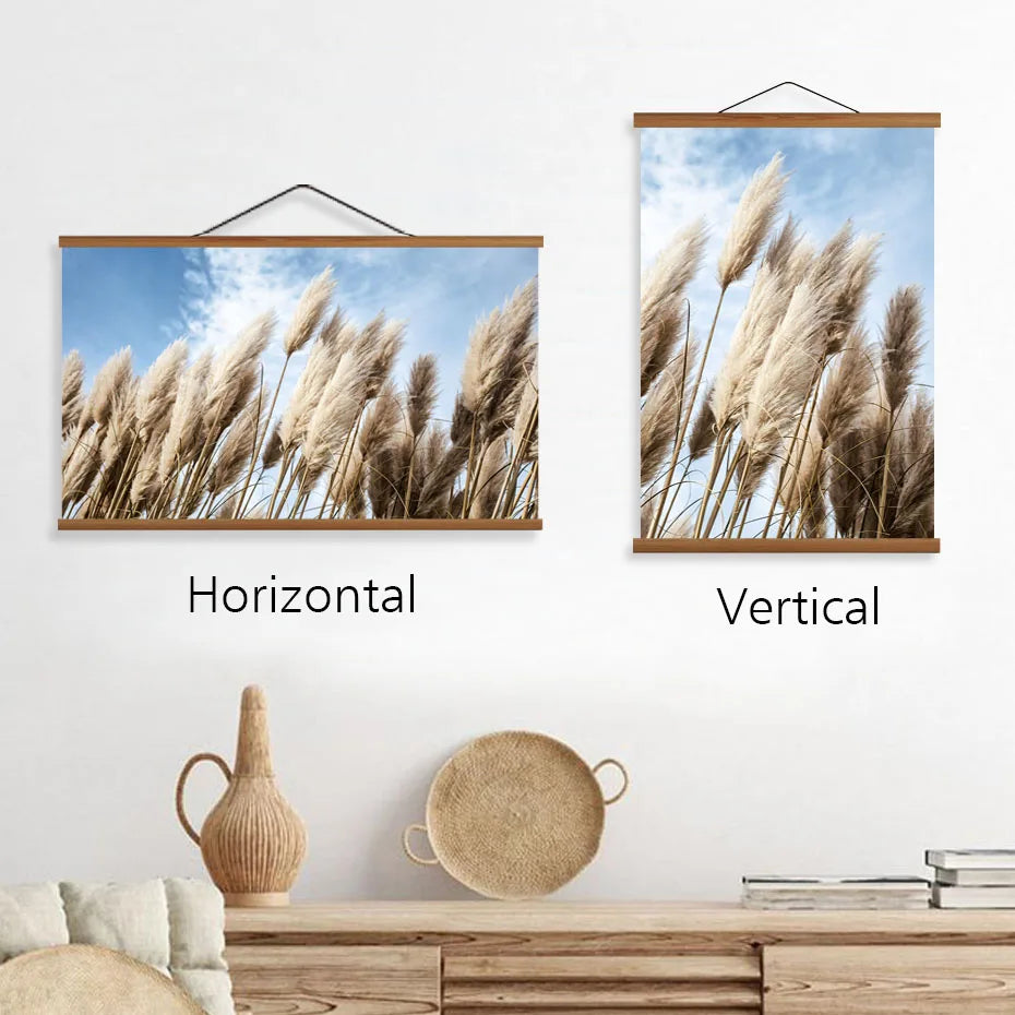 Magnetic Wooden Poster Hanger Frames 5 Colors