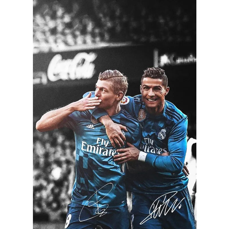 Ronaldo, Neymar, Bruno Fernandes, Kobbie Mainoo & More Living Room & Bedroom Posters