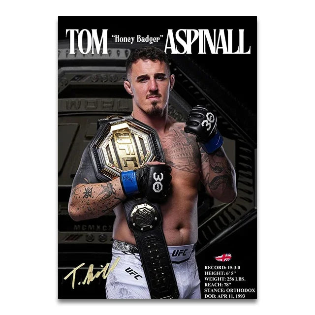 UFC Fighters Living Room & Bedroom Posters