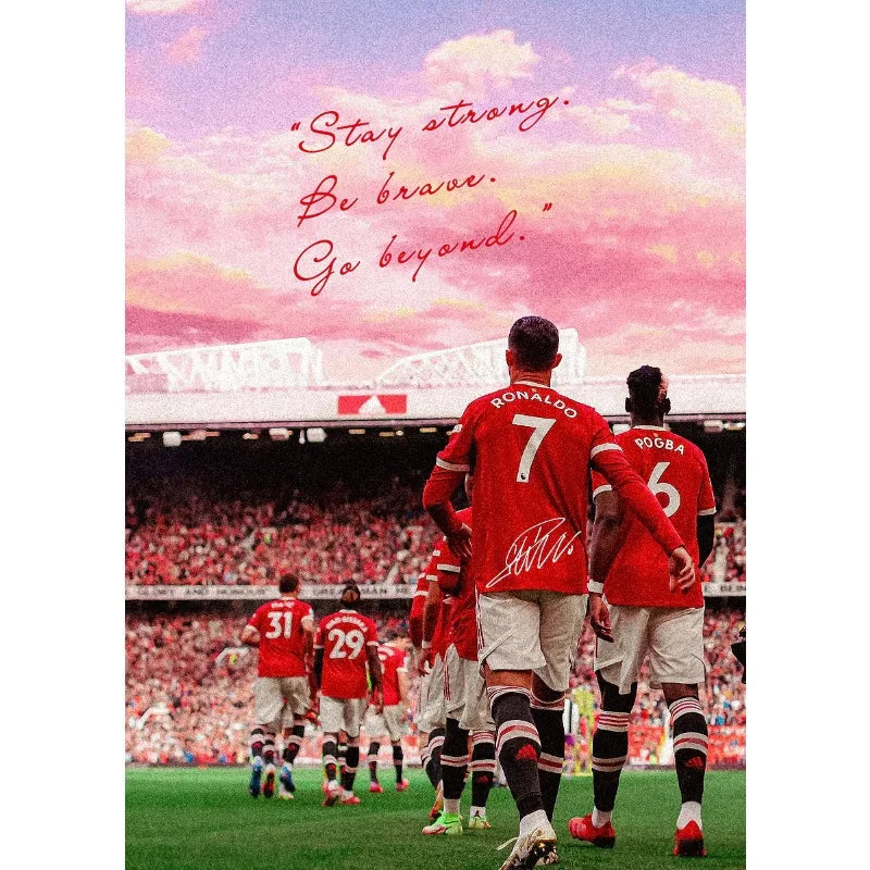 Ronaldo, Neymar, Bruno Fernandes, Kobbie Mainoo & More Living Room & Bedroom Posters