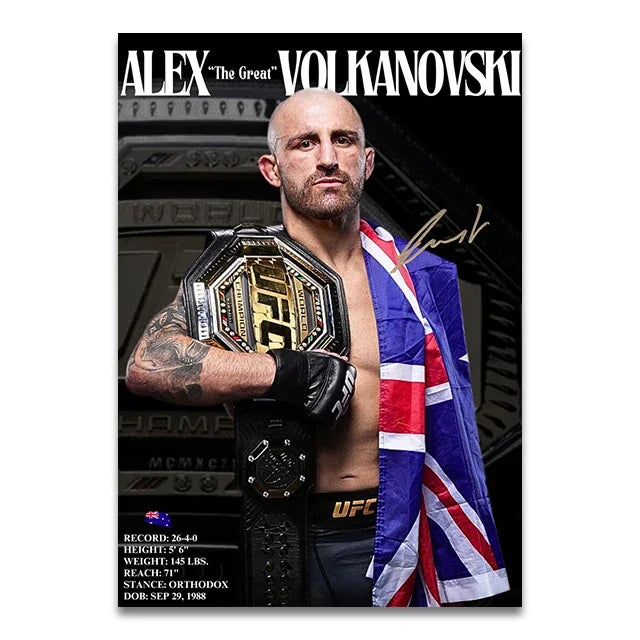 UFC Fighters Living Room & Bedroom Posters