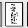Basketball Motivational Quote Living Room & Bedroom Posters