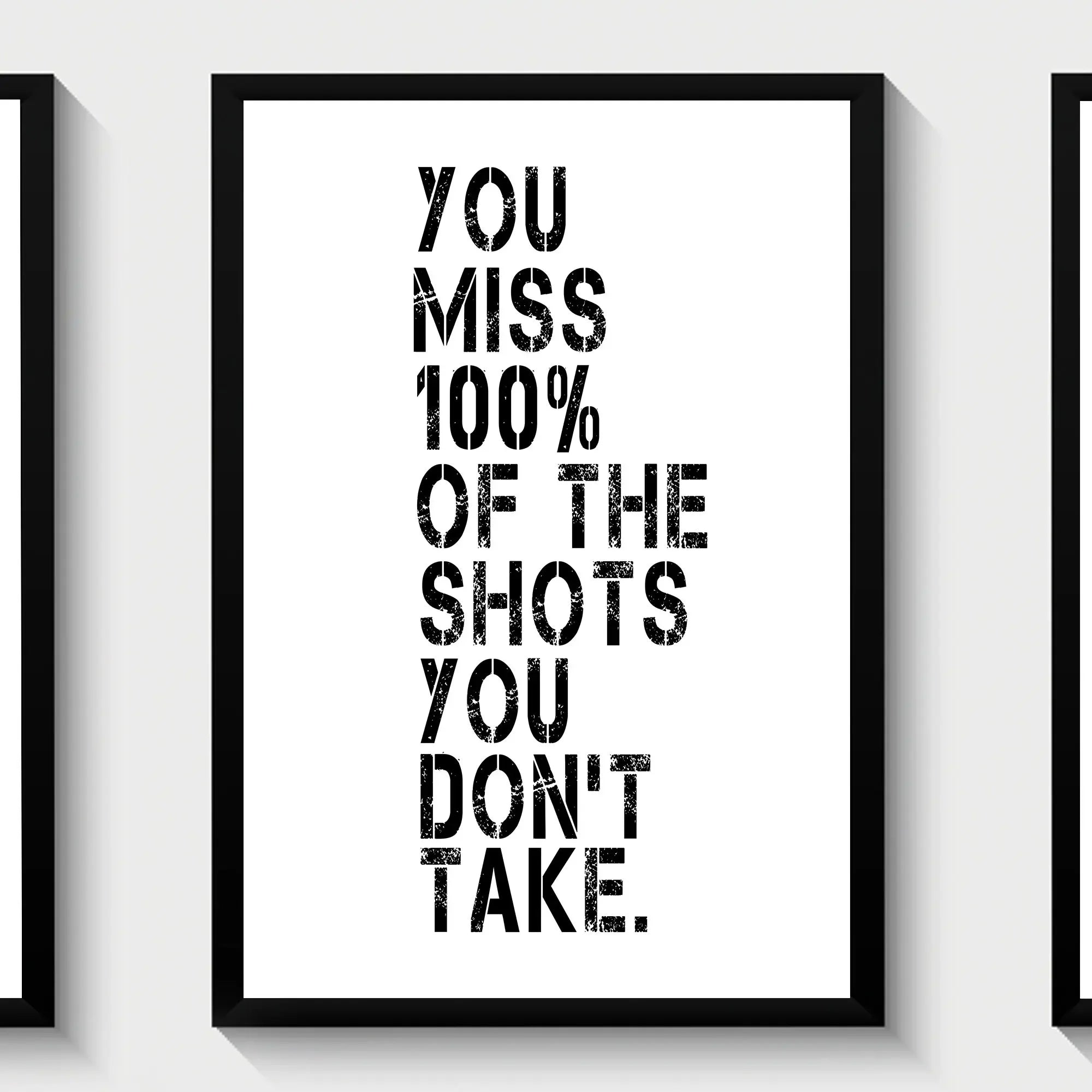 Basketball Motivational Quote Living Room & Bedroom Posters