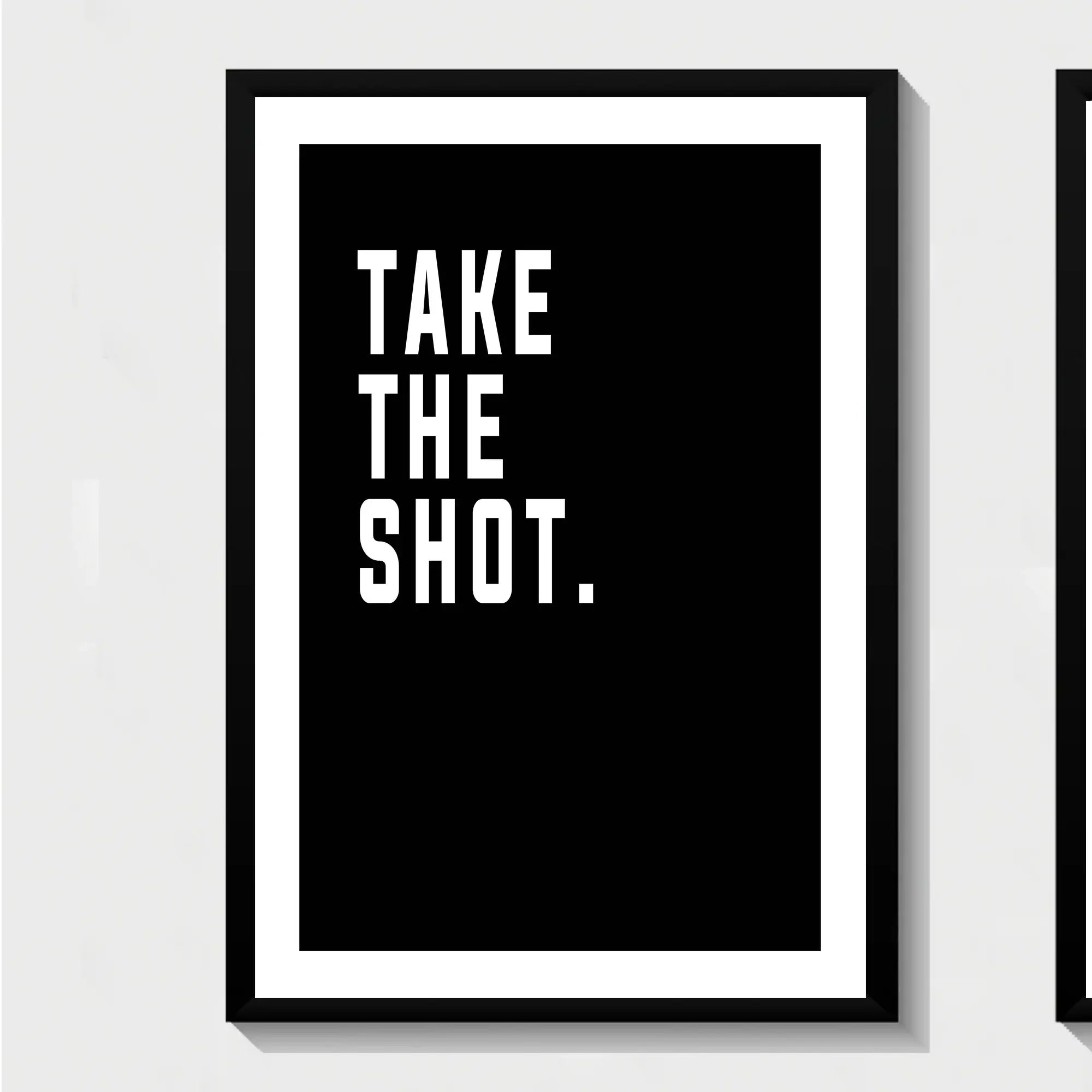 Basketball Motivational Quote Living Room & Bedroom Posters