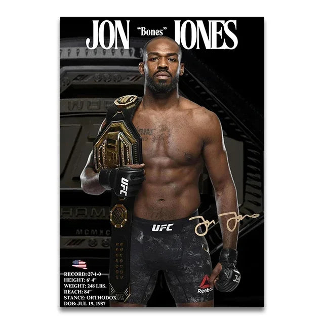 UFC Fighters Living Room & Bedroom Posters