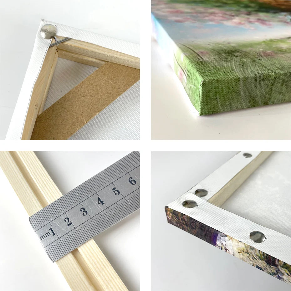 Wood Canvas Frame DIY Large Stretcher Bars Poster Wall Art Home Decor 30x40cm 40x50cm 40x60cm