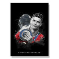 Ronaldo, Vini Jr & Zlatan Football Stars Living Room & Bedroom Wall Posters