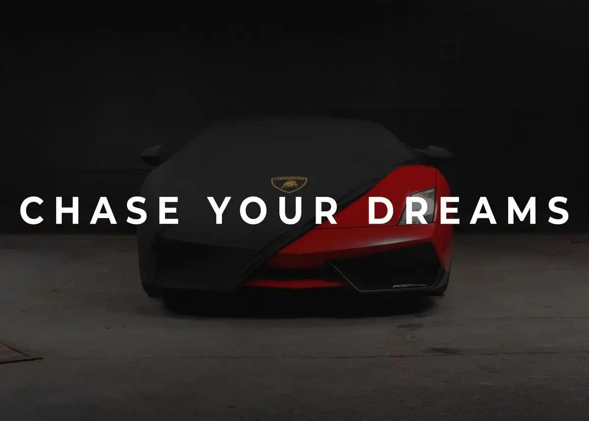 Luxury Cars Motivational Quotes Living Room & Bedroom Posters